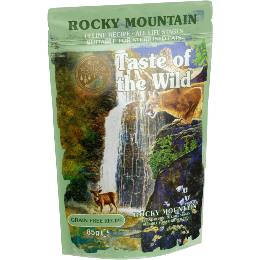 Taste of the Wild Rocky Mountain Chunks in Gravy Wet Cat Food 85G x 12