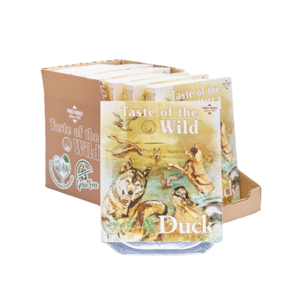 Taste of the Wild Duck & Chicken with Fruit and Vegetable Adult Wet Dog Food 390g x 7