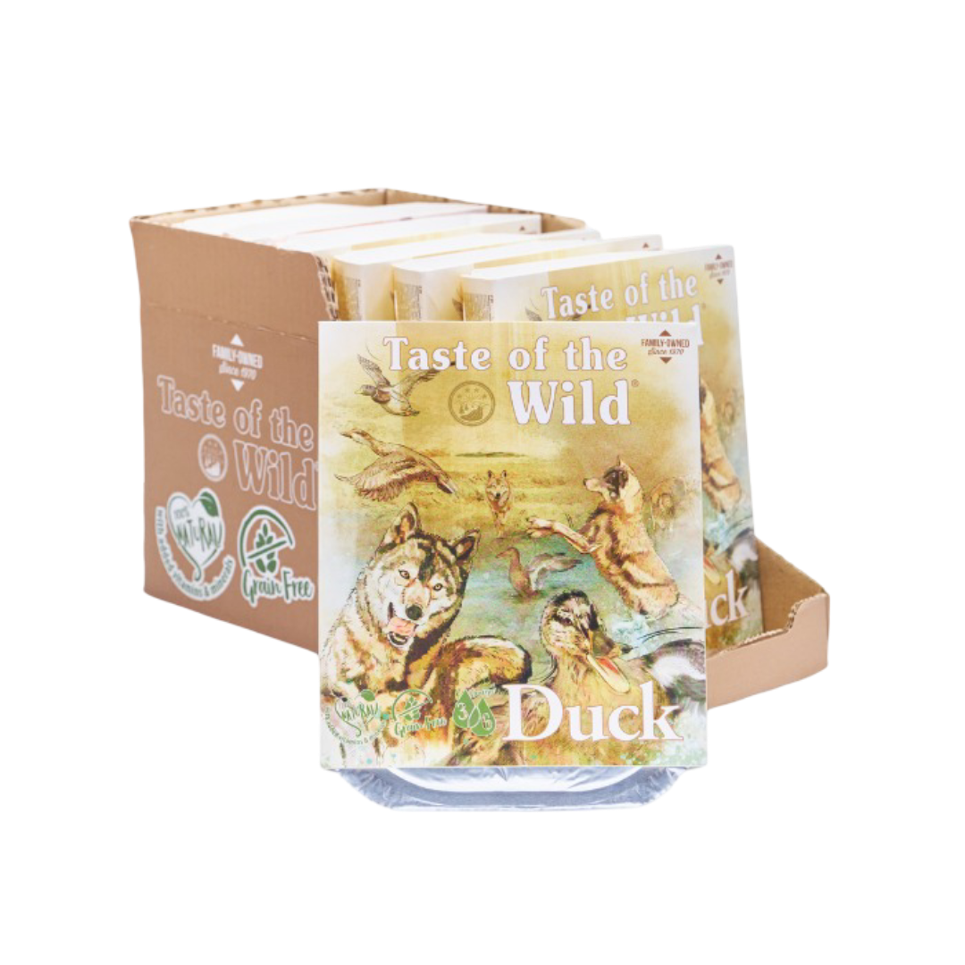 Taste of the Wild Duck & Chicken with Fruit and Vegetable Adult Wet Dog Food 390g x 7