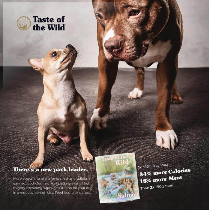 Taste of the Wild Salmon & Herring with Fruit and Vegetables All-Life-Stages Wet Dog Food 390G x 7