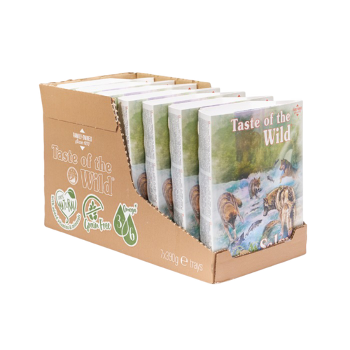 Taste of the Wild Salmon & Herring with Fruit and Vegetables All-Life-Stages Wet Dog Food 390G x 7