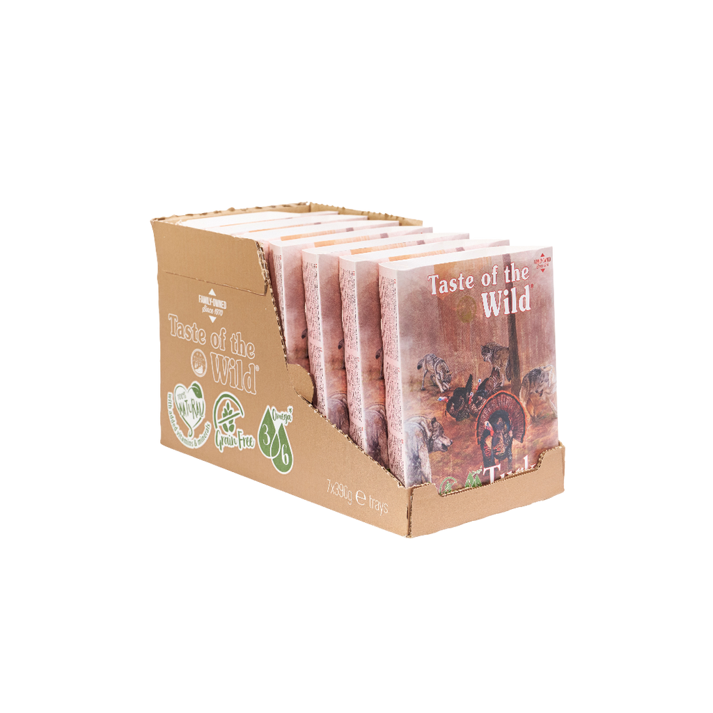Taste of the Wild Turkey & Duck with Fruit and Vegetables Adult Wet Dog Food 390G x 7