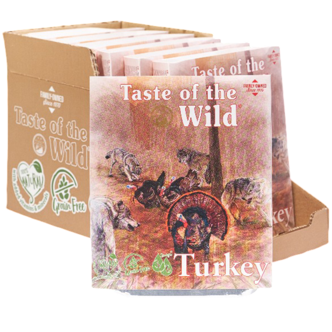 Taste of the Wild Turkey & Duck with Fruit and Vegetables Adult Wet Dog Food 390G x 7