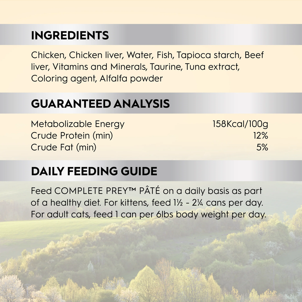 Triology Adult Cat Wet Food Complete Prey Pate Chicken 85g 24pack