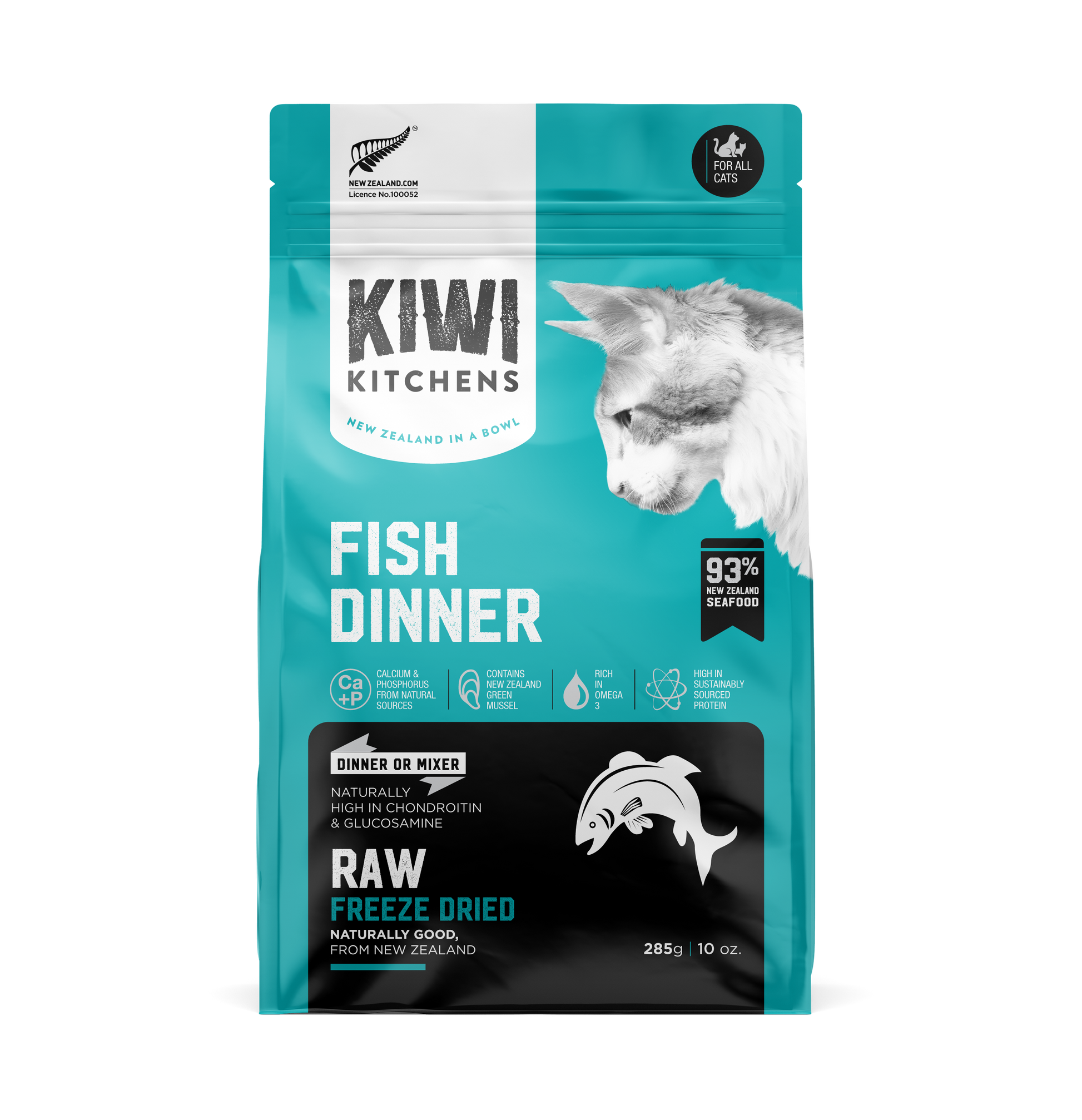 Kiwi Kitchens Freeze Dried Fish Cat Dinner