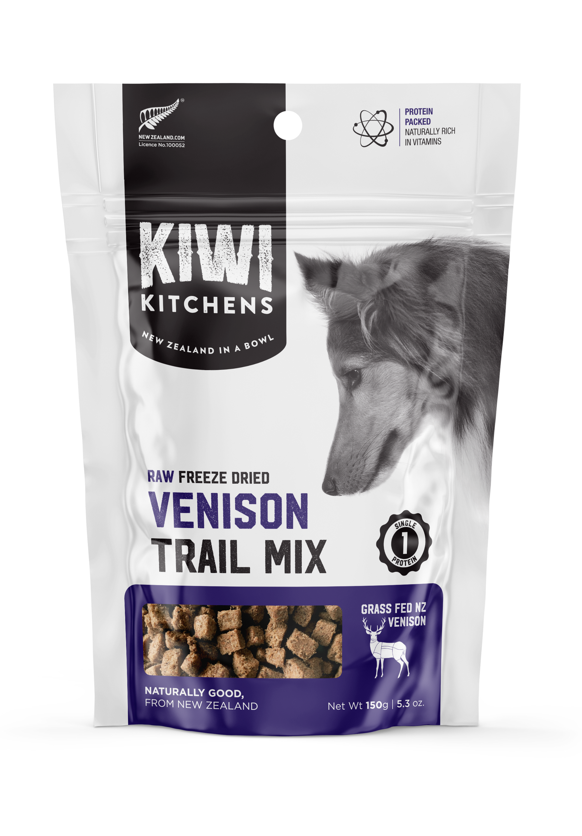 Kiwi Kitchens Freeze Dried Venison Trail Mix Treats 150g
