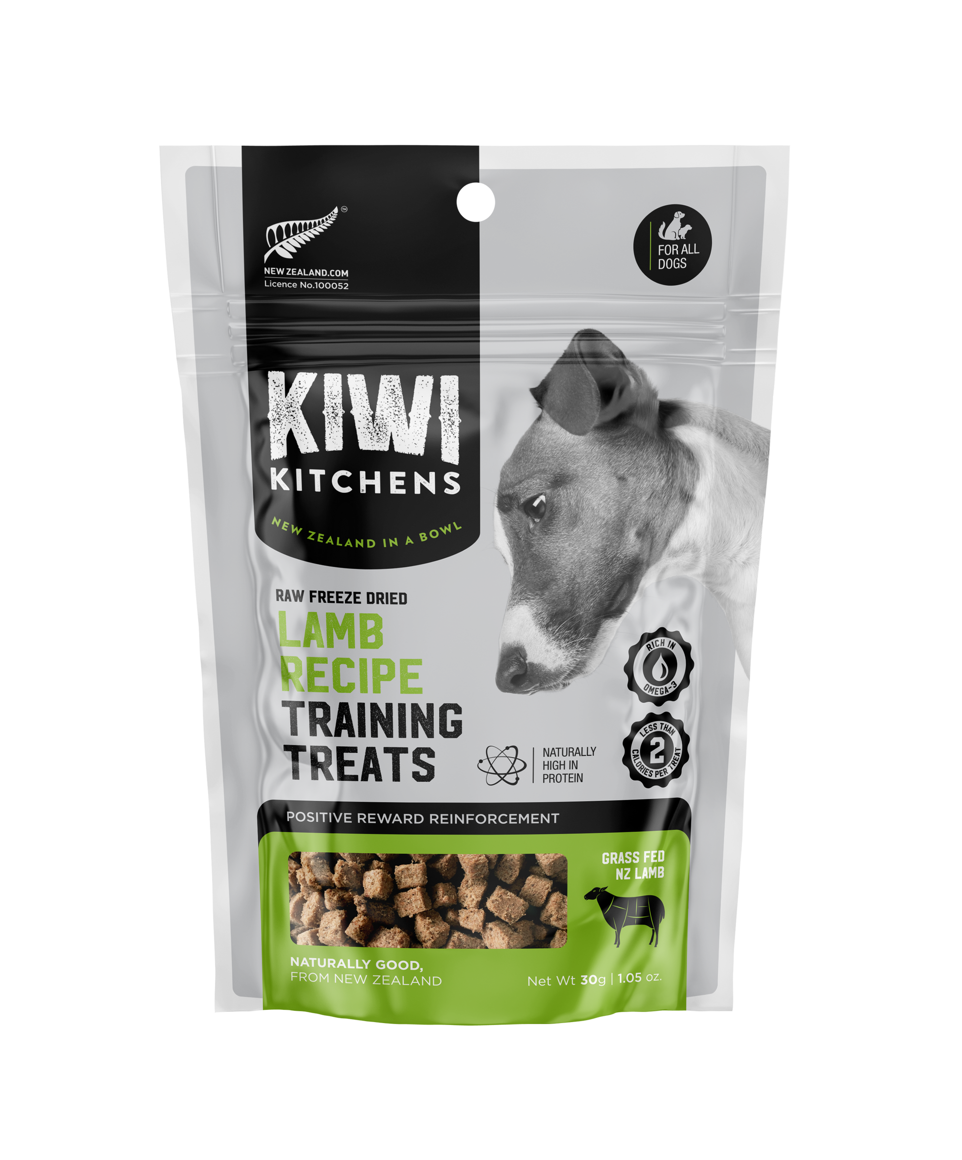 Kiwi Kitchens Freeze Dried Lamb Training Treats 30g