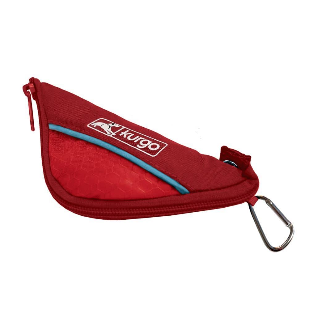 Kurgo Zippy Portable Dog Bowl - Barn Red
