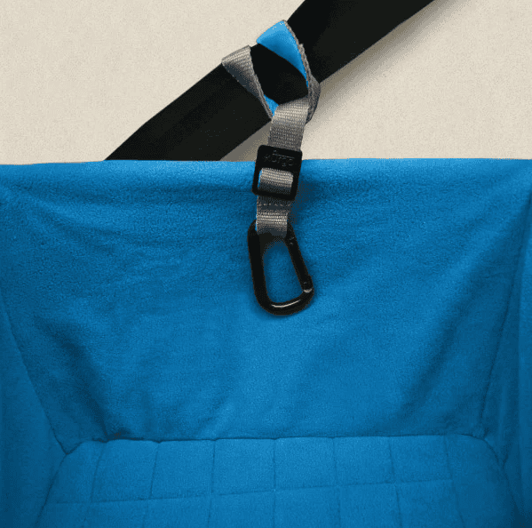 Kurgo Heather Booster Seat - Charcoal/Blue