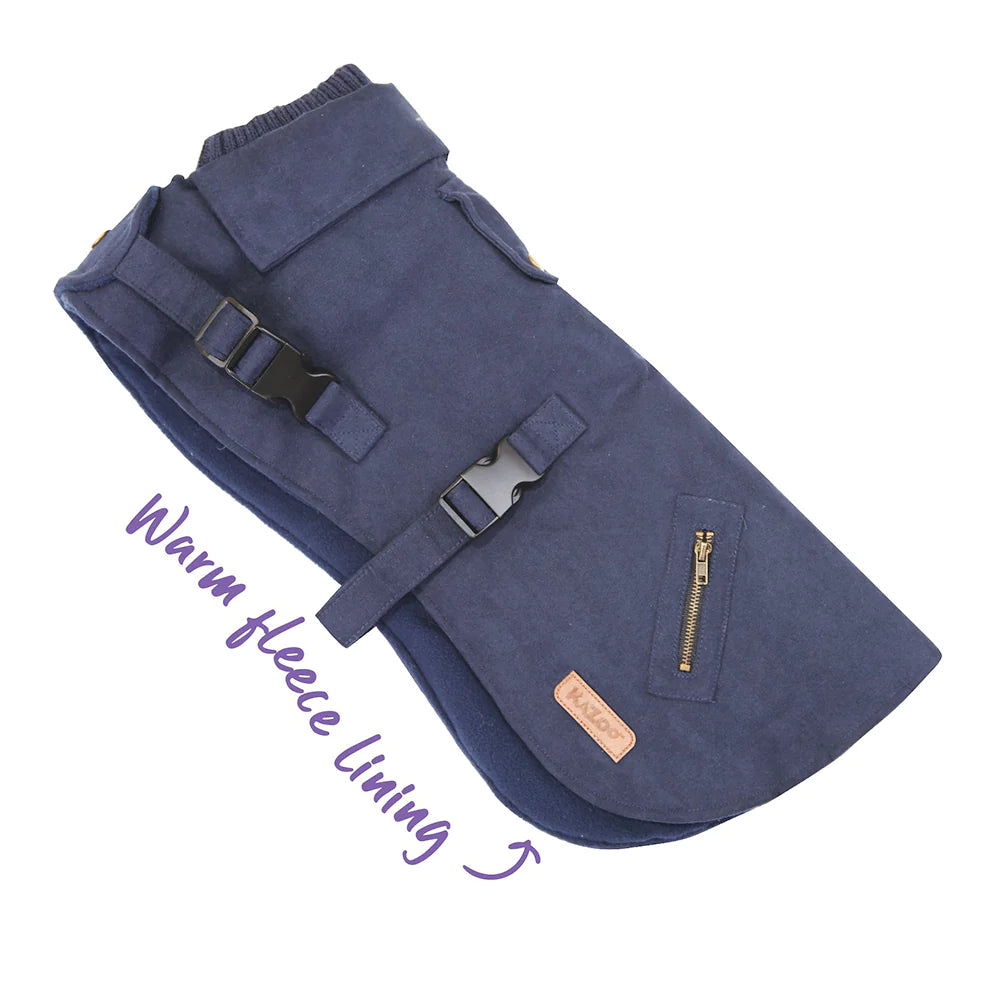 Kazoo Adventure Dog Coat Blue