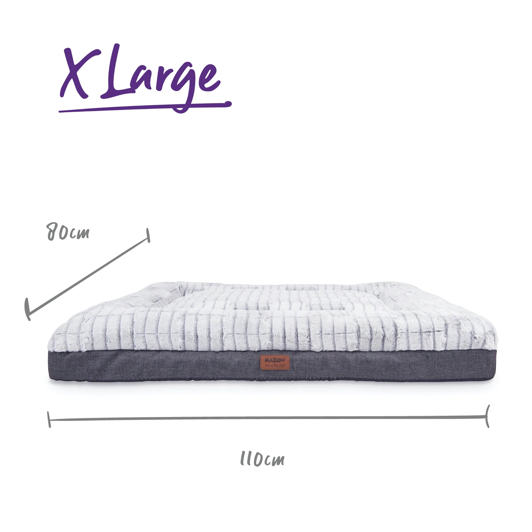 Kazoo Cloud Comfort Bed - Grey