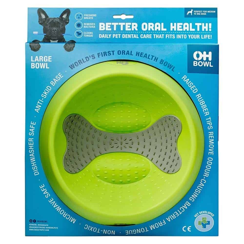 Lickimat Dog Oh Bowl - Green