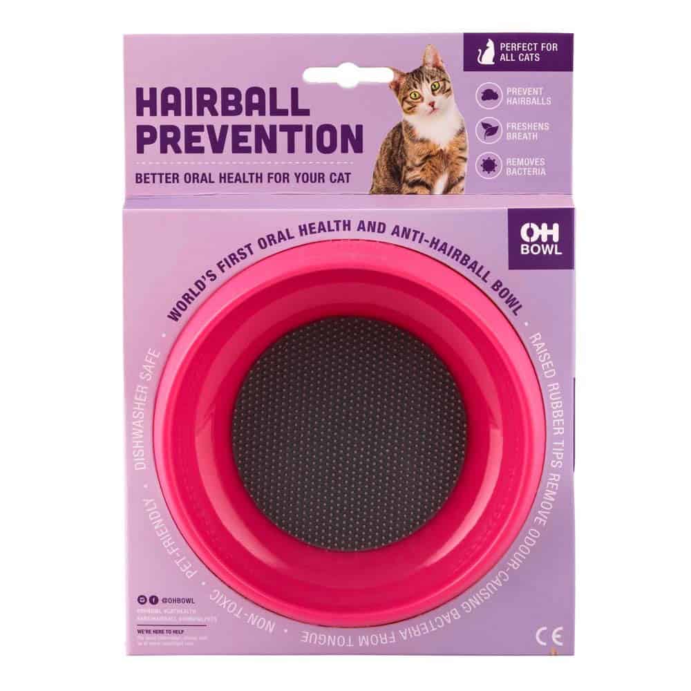 Lickimat Oh Bowl Hairball Control Cat Food Bowl