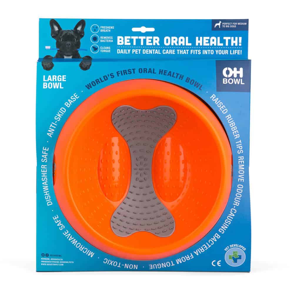 Lickimat Dog Oh Bowl - Orange