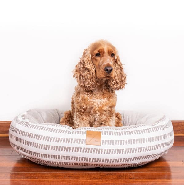 Mog & Bone 4 Seasons Dog Bed Latte Mosaic
