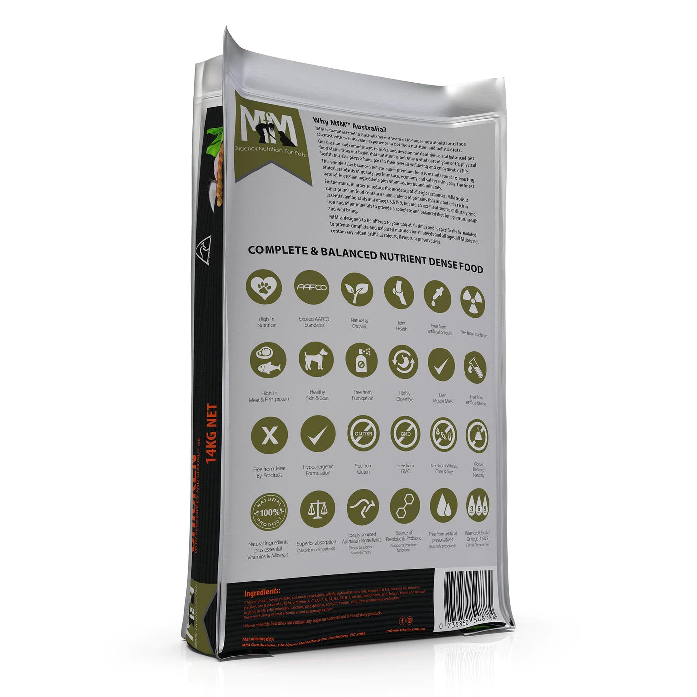 Meals for Mutts Grain & Gluten Free Single Protein Chicken Dry Dog Food