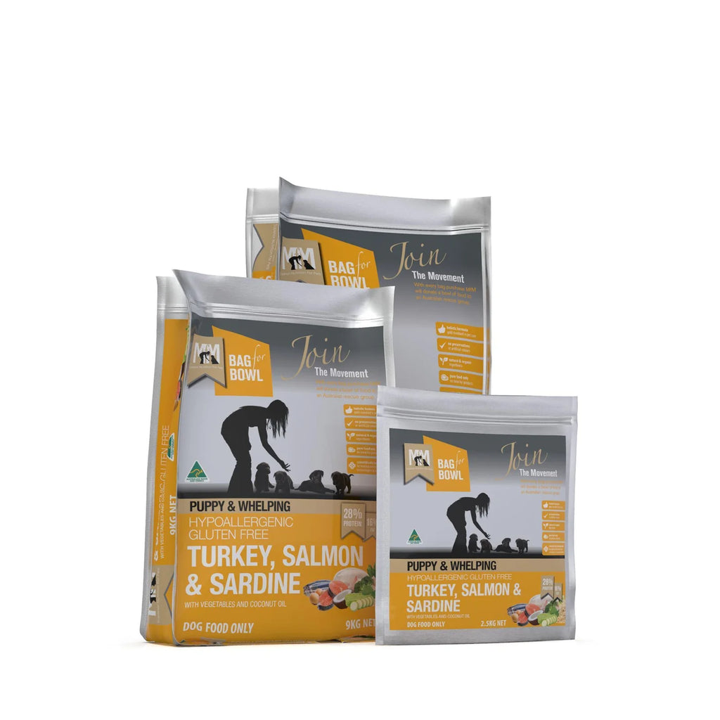 Meals For Mutts Turkey, Salmon & Sardine Gluten Free Dry Food for Puppies