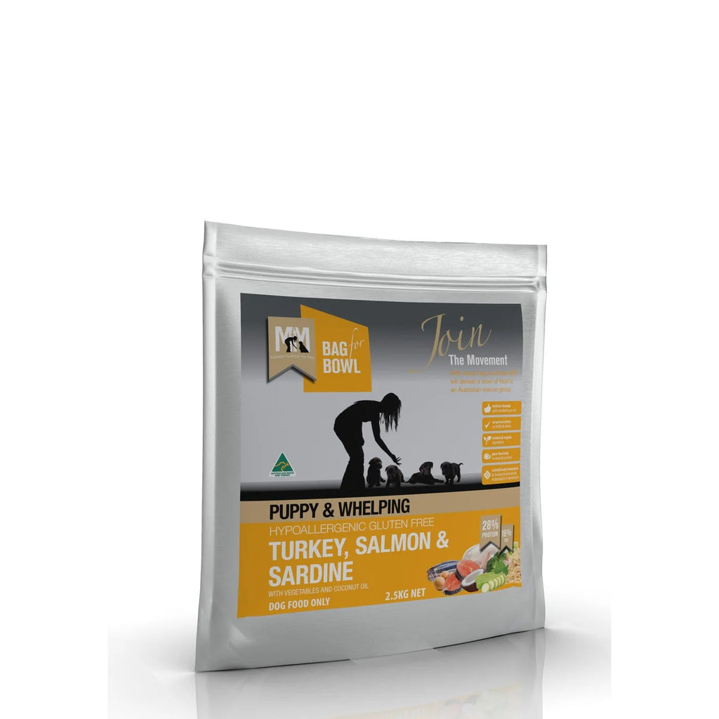 Meals For Mutts Turkey, Salmon & Sardine Gluten Free Dry Food for Puppies