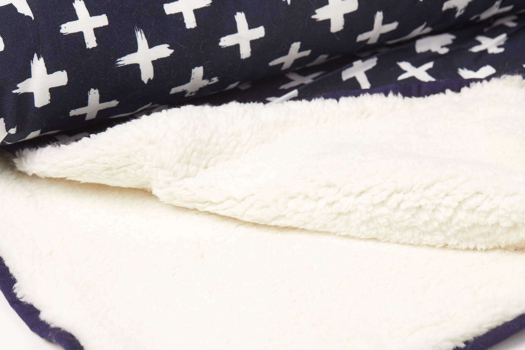 Mog & Bone Dog Blanket-Navy Cross