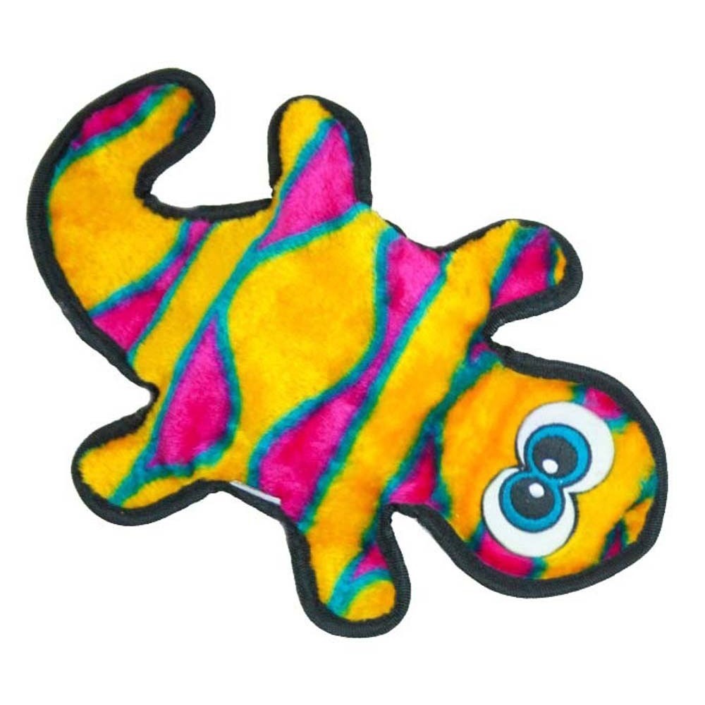 Outward Hound Dog Invincibles Gecko Red/Orange Squeaky Dog Toy