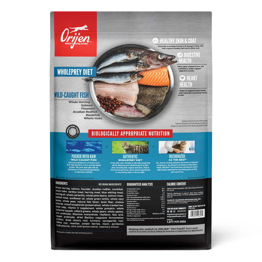 Orijen Six Fish Cat Dry Food