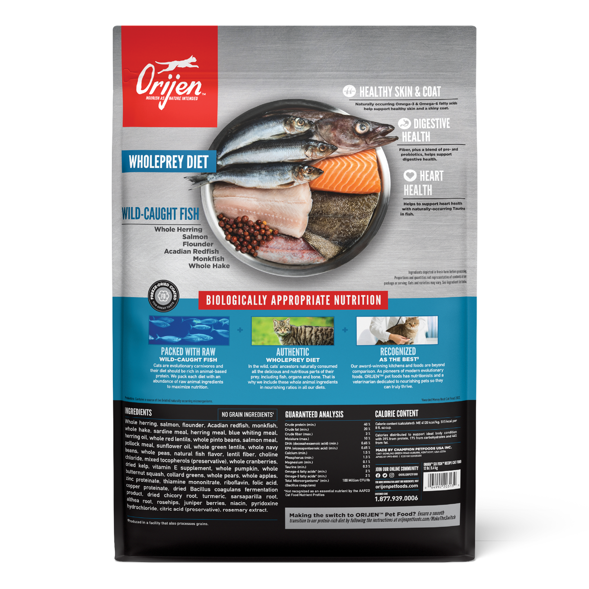 Orijen Six Fish Cat Dry Food