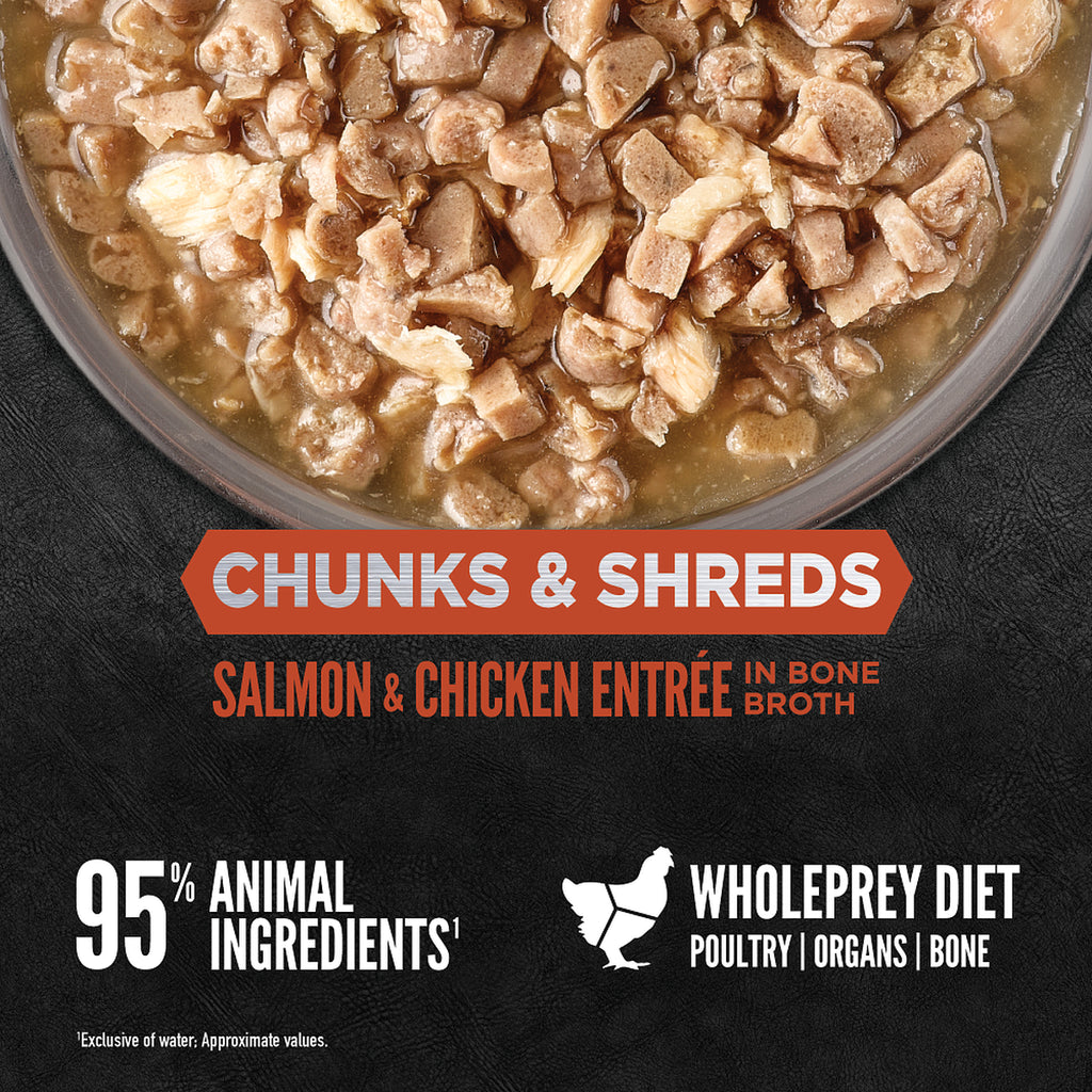 Orijen Chunks and Shreds Salmon & Chicken Wet Cat Food