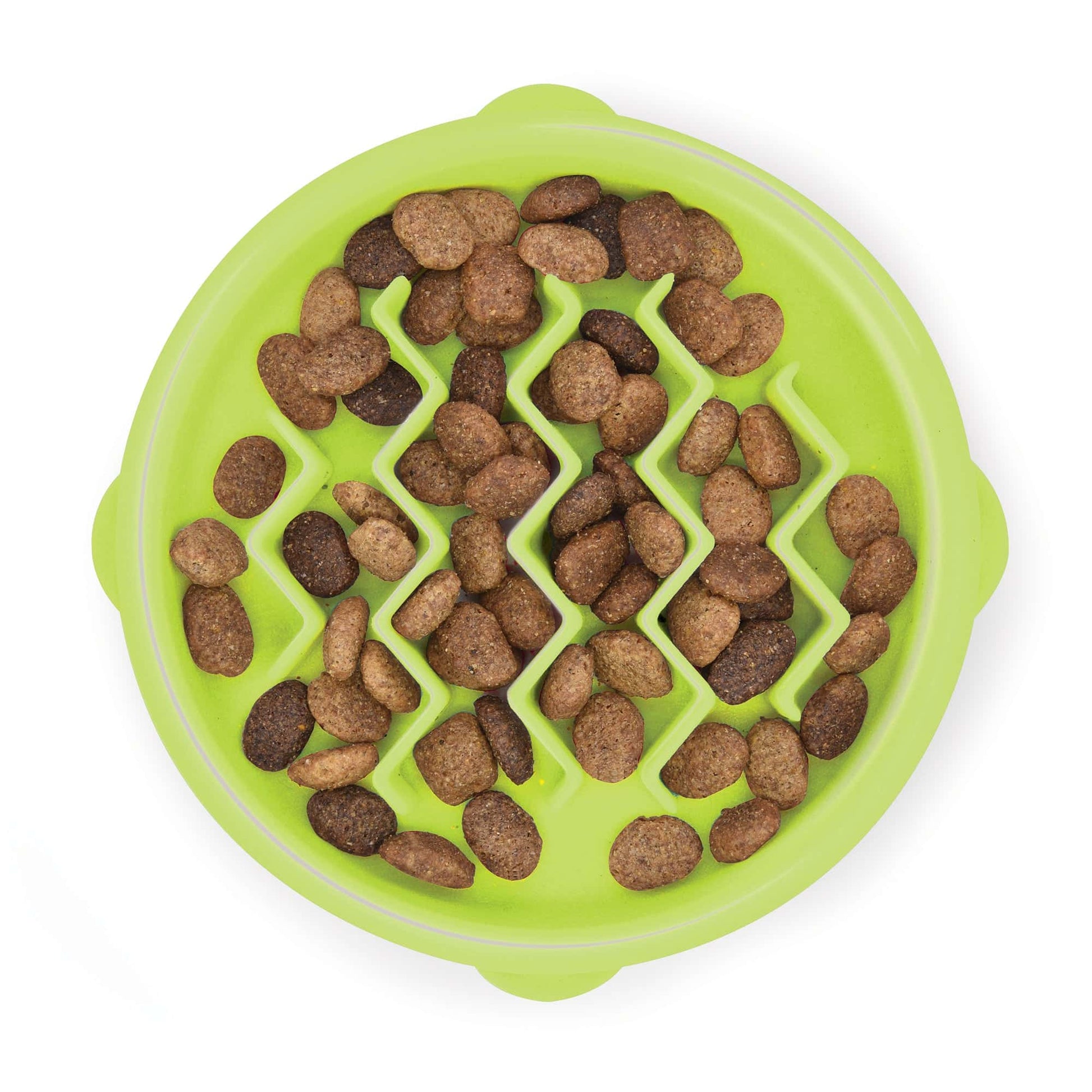 Outward Hound Cat Fun Feeder Small Cat Bowl - Green