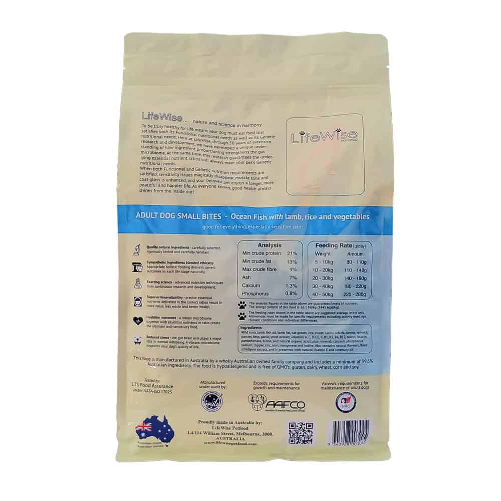 LifeWise Ocean Fish with Vegetables (Small Bites) for Dogs