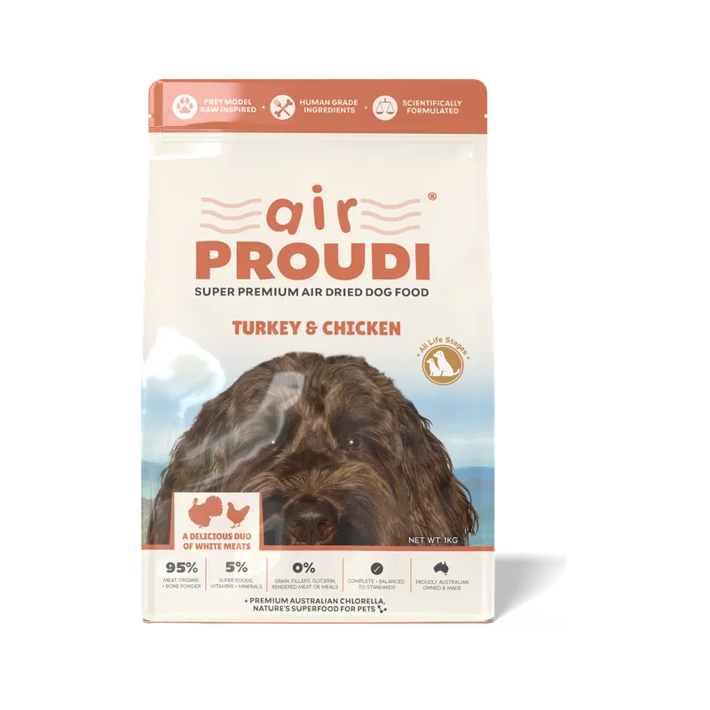 Proudi Premium Air-dried Turkey and Chicken Dog Food