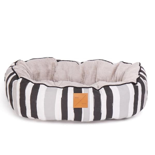 Mog & Bone 4 Seasons Dog Bed Pebble Brush Black