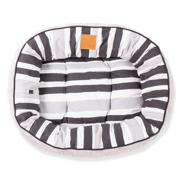 Mog & Bone 4 Seasons Dog Bed Pebble Brush Black