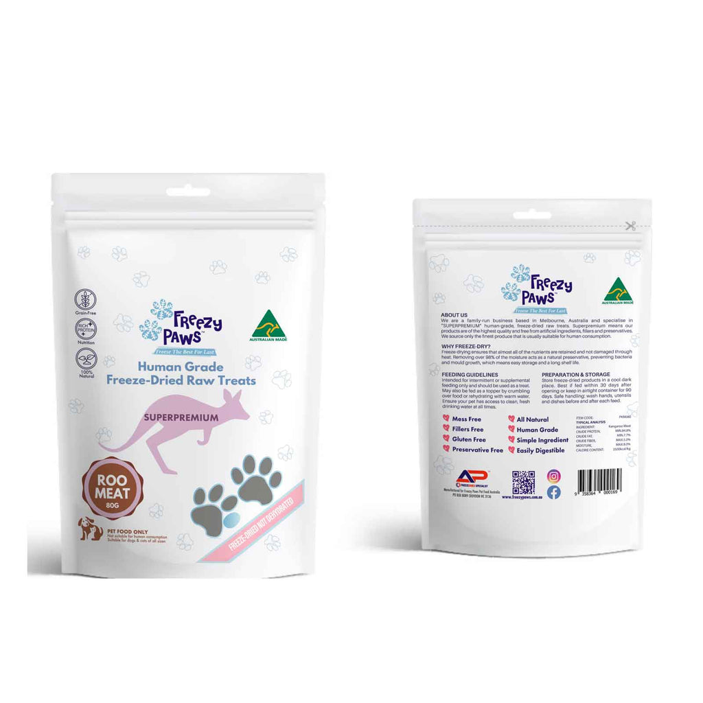 Freezy Paws Freeze-Dried Kangaroo Meat Treats