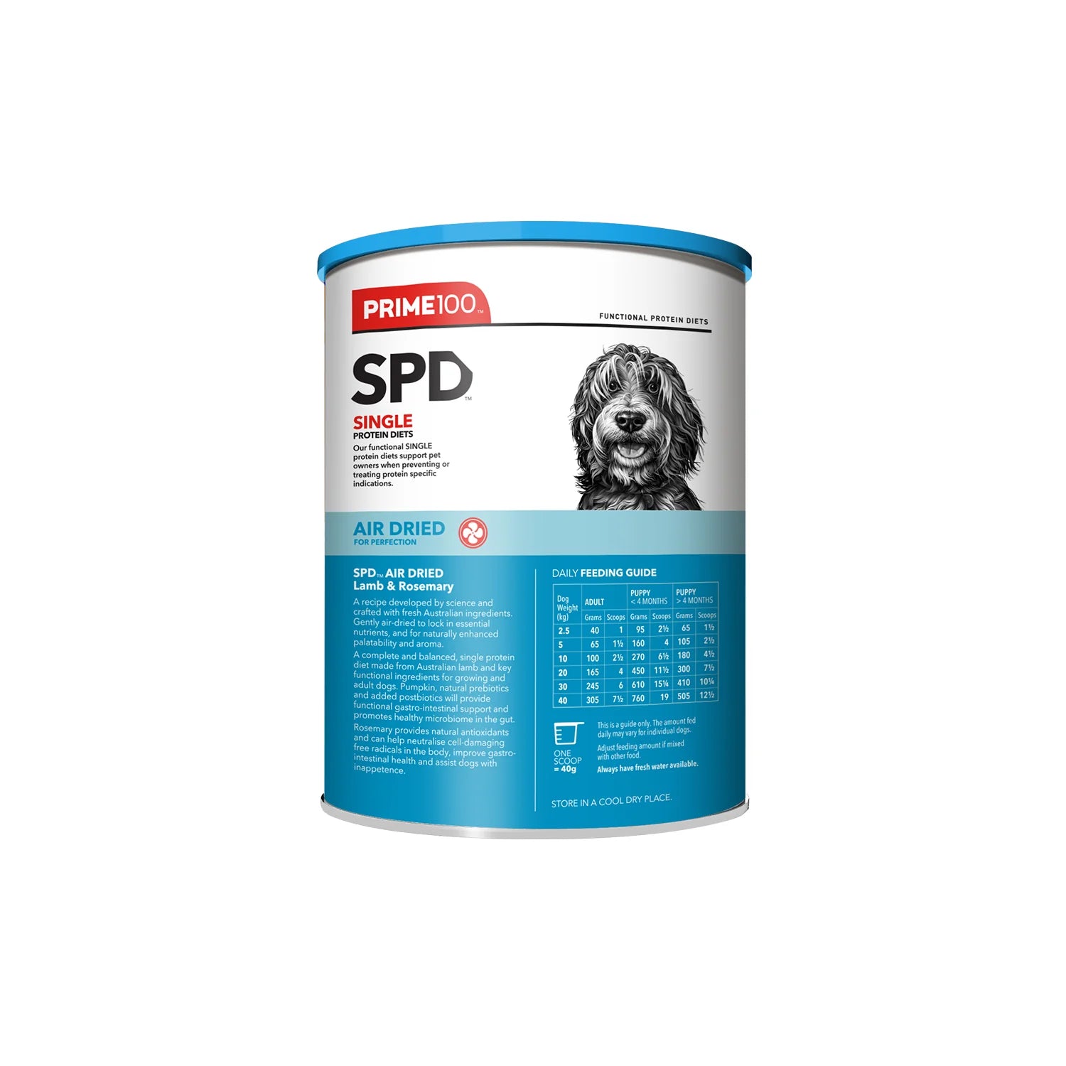 Prime 100 SPD Lamb & Rosemary Air Dried Dog Food Dry