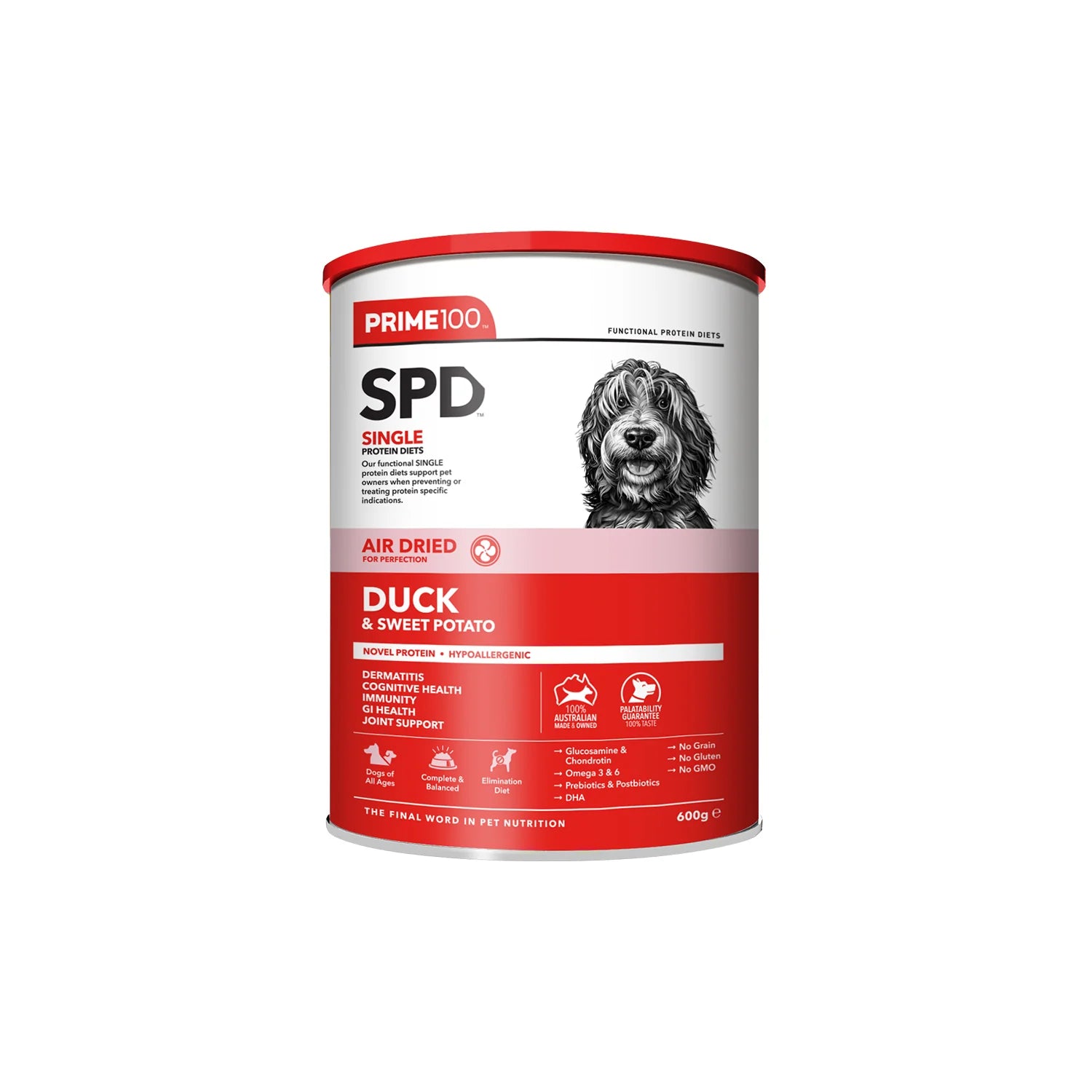 Prime 100 SPD Duck & Sweet Potato Air Dried Dog Food Dry