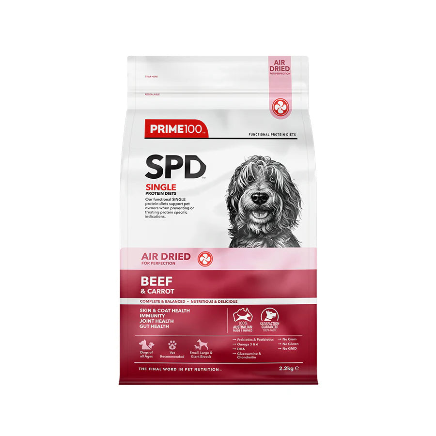 Prime 100 SPD Beef & Carrot Air Dried Dog Dry Food