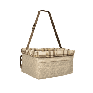 PetSafe Happy Ride Quilted Dog Booster Seat Tan