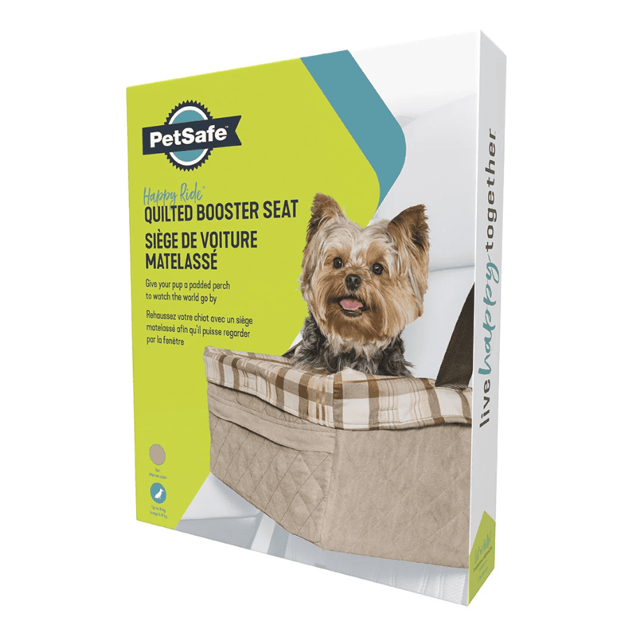 PetSafe Happy Ride Quilted Dog Booster Seat Up to 8kgs