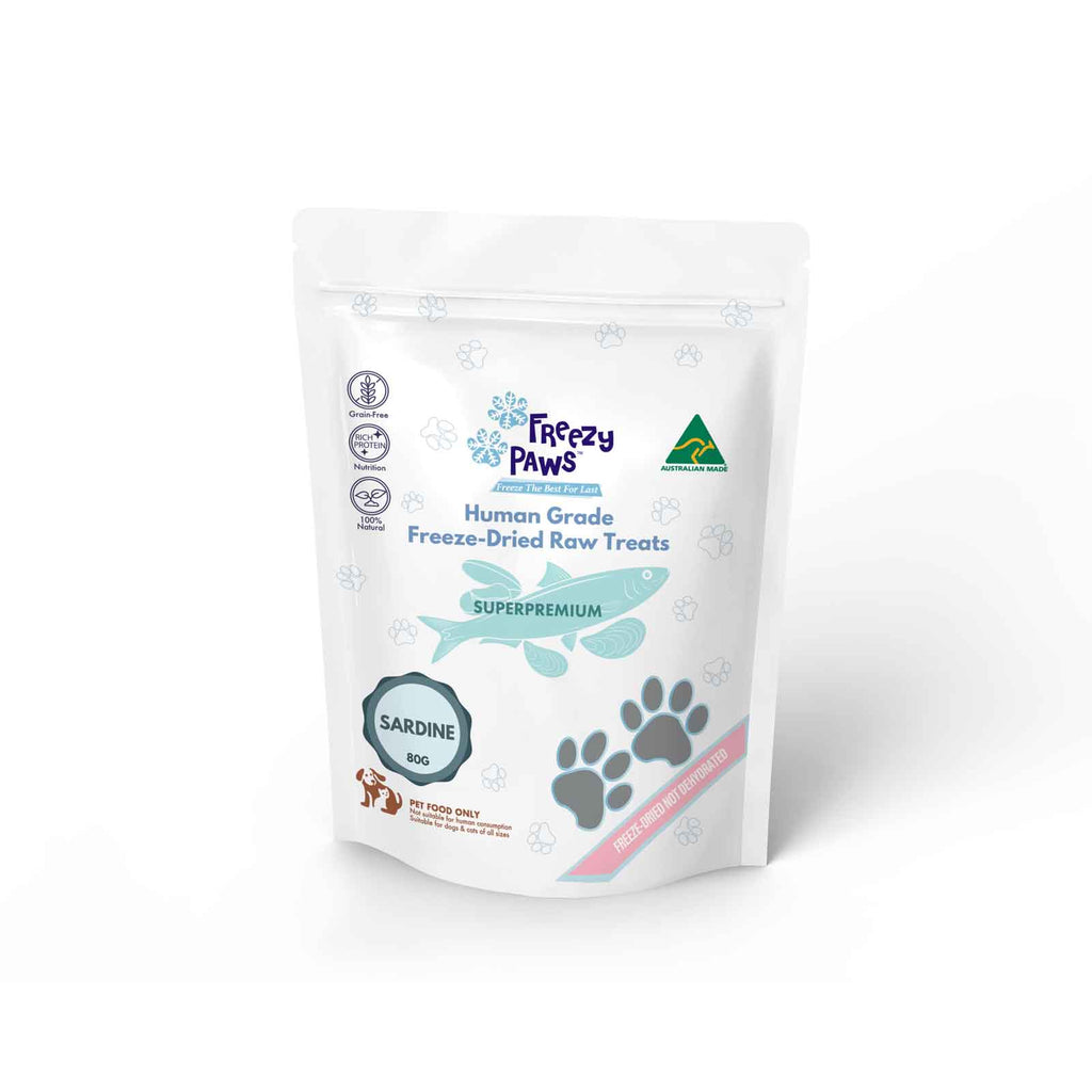 Freezy Paws Freeze Dried Whole Sardine Treats 80G