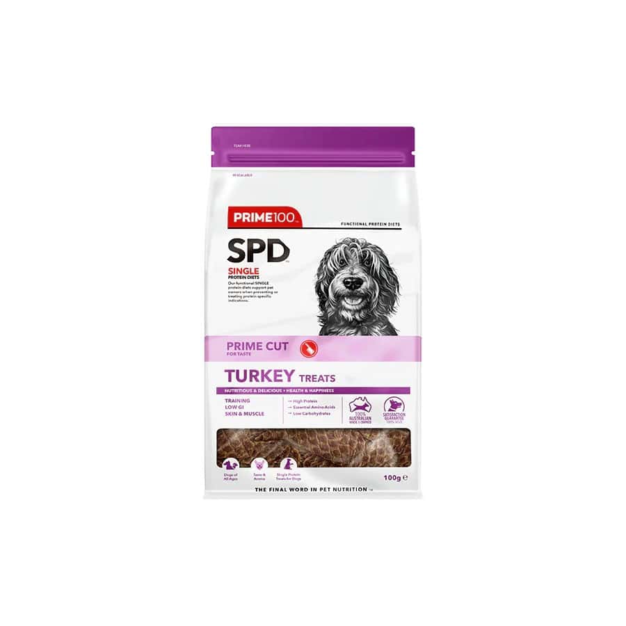 Prime 100 SPD Prime Cut Turkey Dog Treats 100g