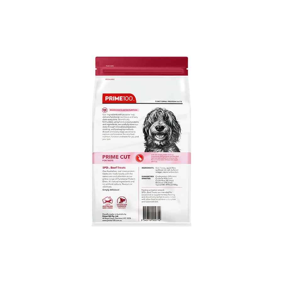 Prime 100 SPD Prime Cut Beef Dog Treats 100g