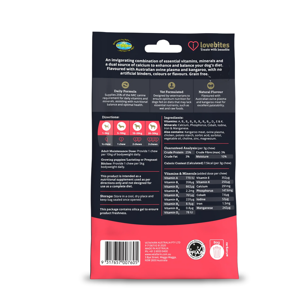 Vetafarm Lovebites Predamax for Dogs