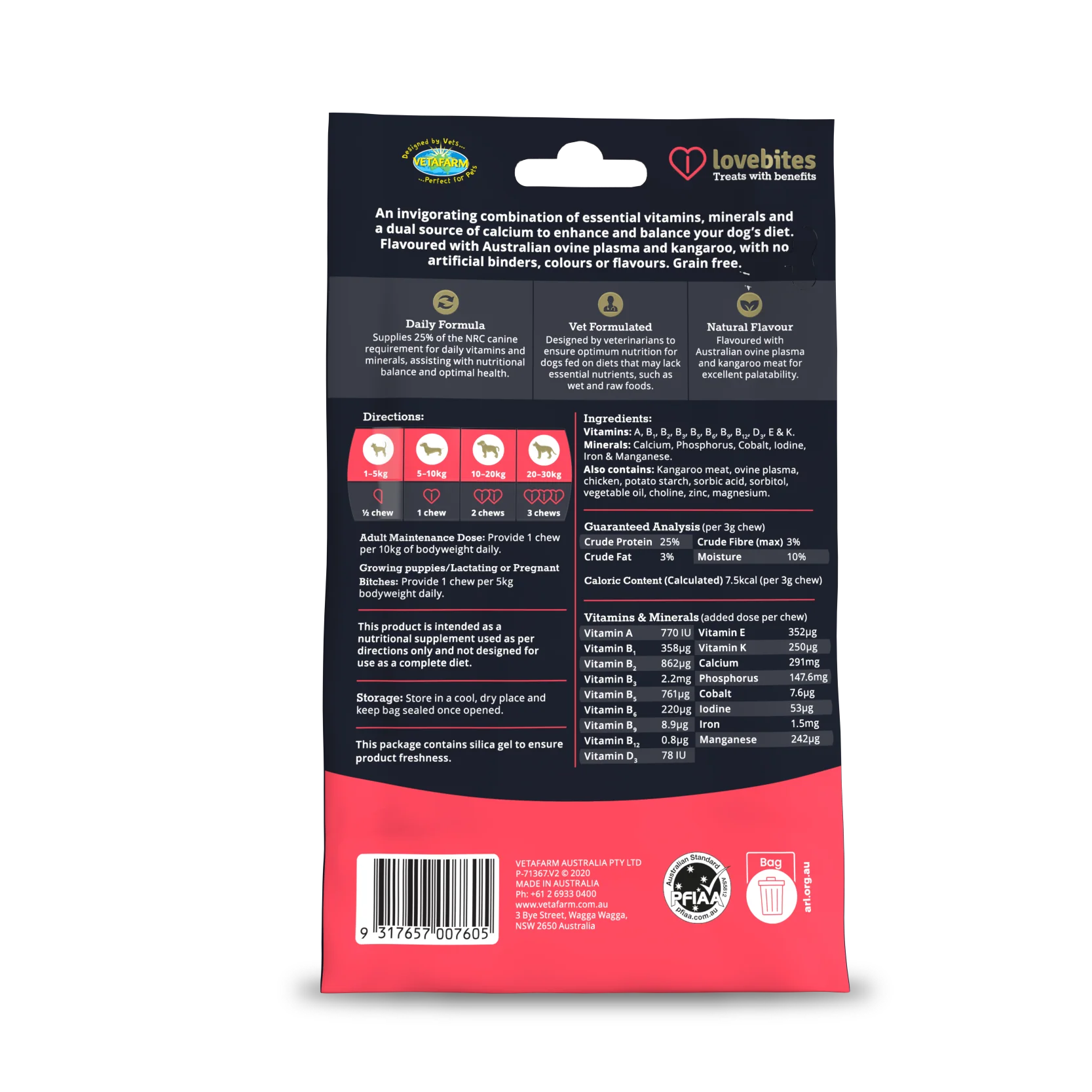 Vetafarm Lovebites Predamax for Dogs