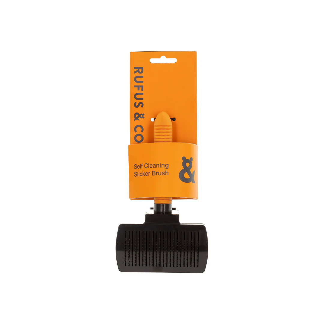 Rufus & Coco Self Cleaning Cat & Dog Slicker Brush