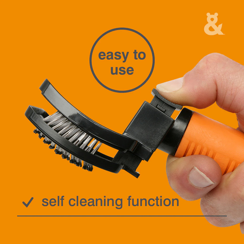 Rufus & Coco Self Cleaning Cat & Dog Slicker Brush