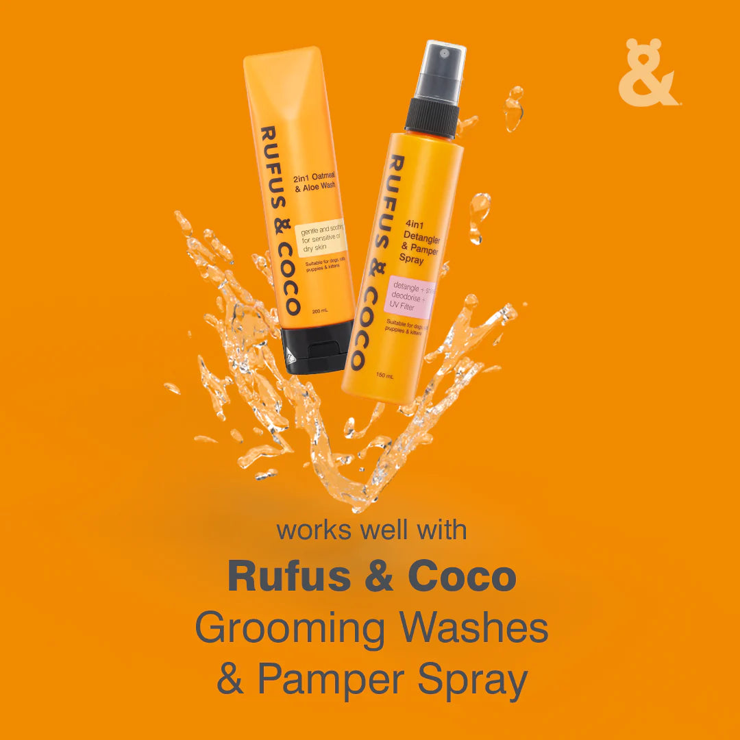Rufus & Coco Self Cleaning Cat & Dog Slicker Brush