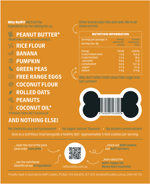 Raffi Natural Dog Mini Cookie Bites 70gr
