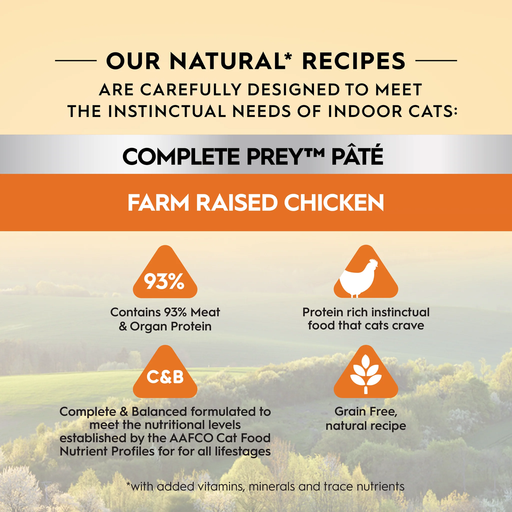 Triology Adult Cat Wet Food Complete Prey Pate Chicken 85g 24pack