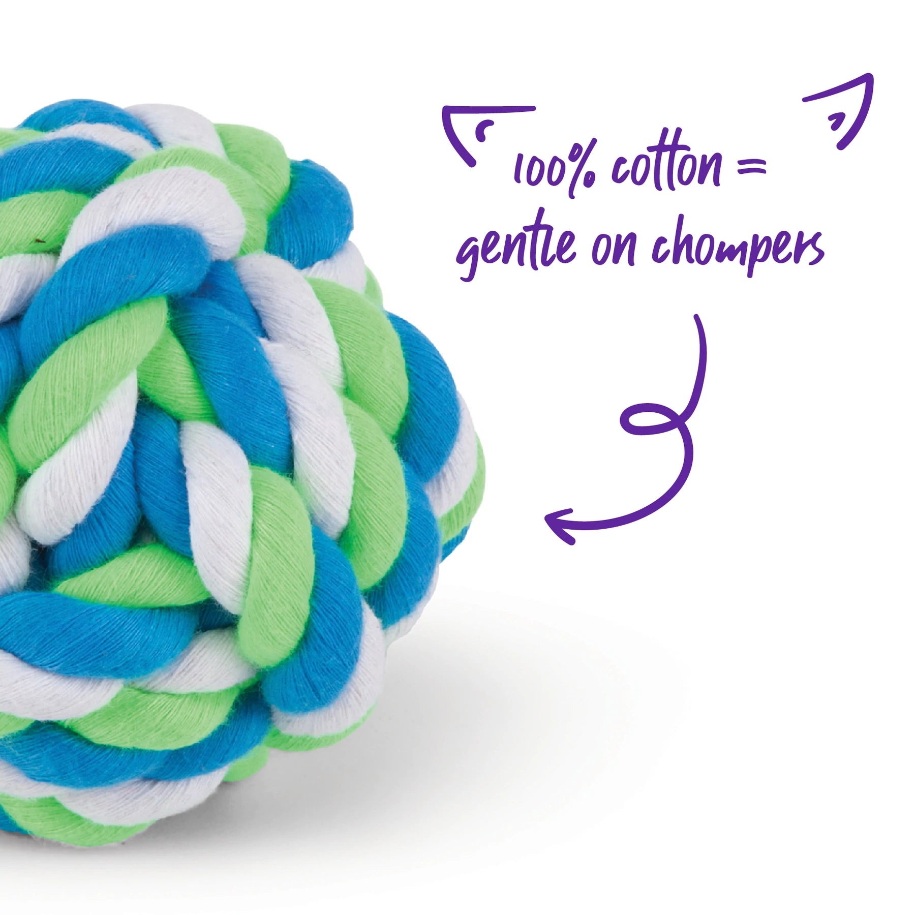 Kazoo Twisted Rope Knot Ball
