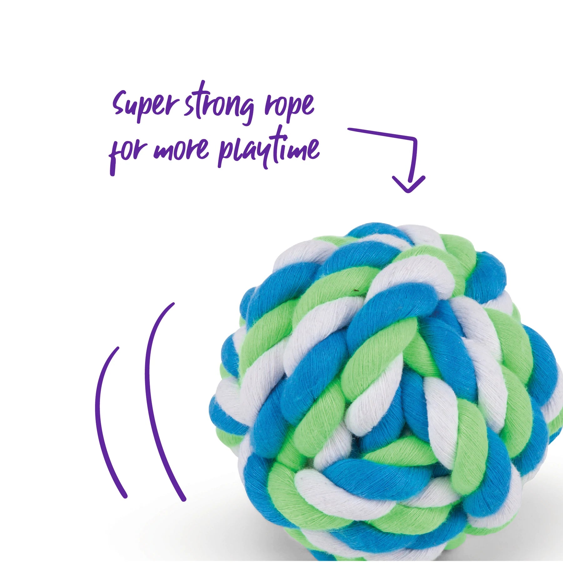 Kazoo Twisted Rope Knot Ball